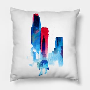 The Wolf Of The City Pillow