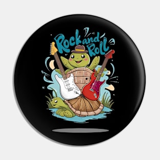 Turtle Jam Session Rock And Roll Pin