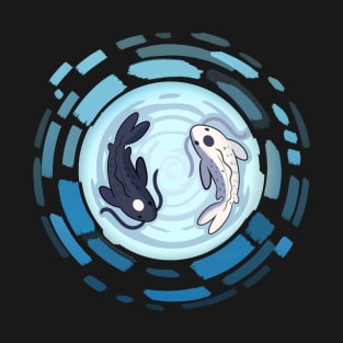 Yin and Yang Koi Whirlpool - Yang Version T-Shirt