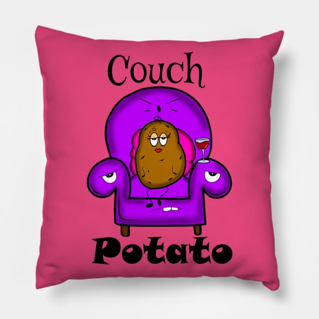 Couch Potato (Tater) Pillow by DitzyDonutsDesigns