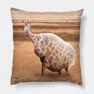 Cute Funny Fat Giraffe Pillow