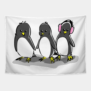 3 Penguins Tapestry