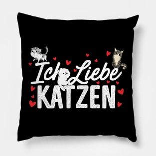 Iche Liebe Katzen Lustige Pillow