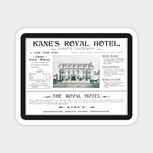 Advert Kane's Royal Hotel N Ireland 1902 Magnet