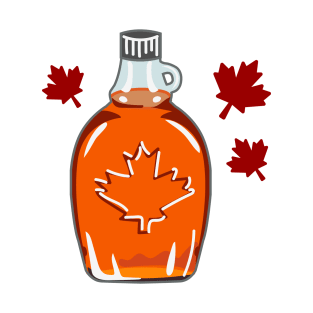 Super Canadian Maple Syrup Bottle T-Shirt