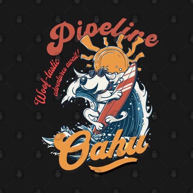 Pipeline Hawaii dog surf 8205 by ToddT