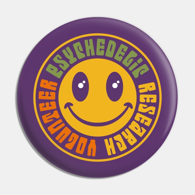Psychedelic Research Volunteer Pin by imotvoksim
