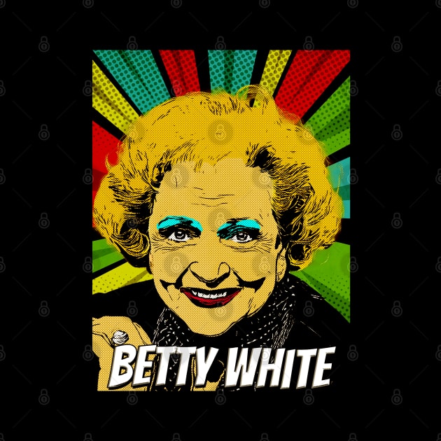 Betty White Pop Art Design // Fan Art by Flasher