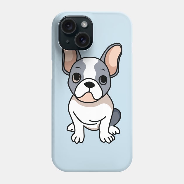 Cute Merle French Bulldog Phone Case by Kawaii Bomb