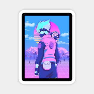 vaporwave of kakashi Magnet