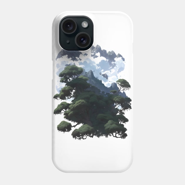 Clouds, Forests and Mountains Phone Case by HideTheInsanity