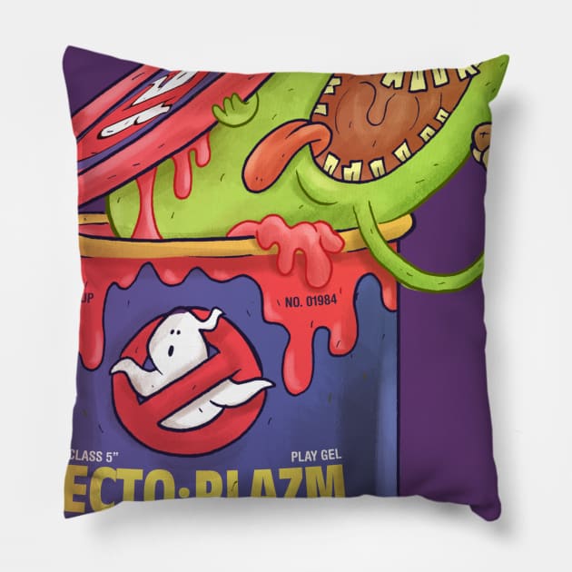 He Slimed Me. Pillow by chrisraimoart