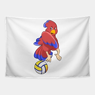 Bird at Volleyball Sports Tapestry