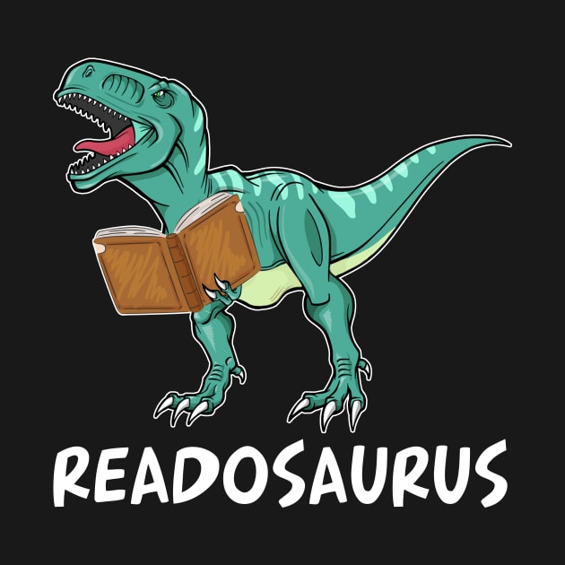 Readosaurus T-shirt Reading Dinosaur by Danielsmfbb