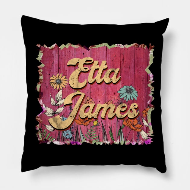 Classic James Personalized Flowers Proud Name Pillow by Friday The 13th