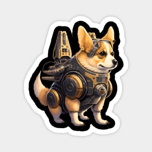 Robo Dog Astronaut Magnet