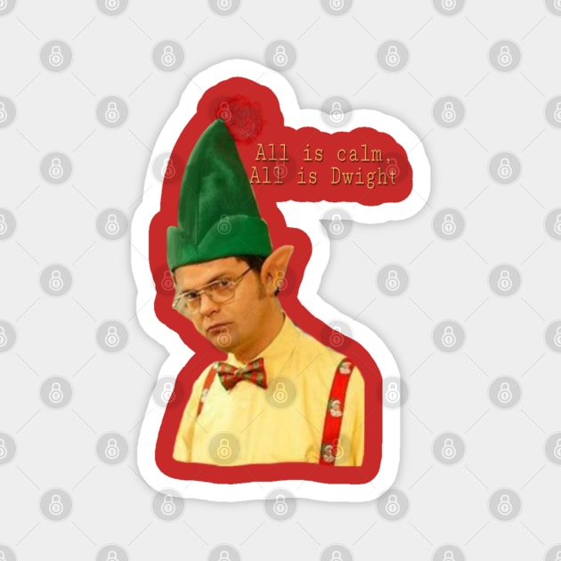 Christmas Dwight Magnet by mailshansen