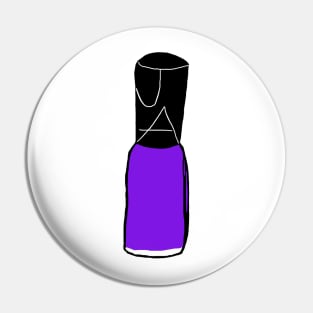 Purple Nail Polish Pin