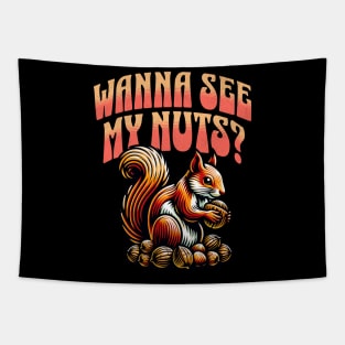 Funny Squirrel Quote Tapestry