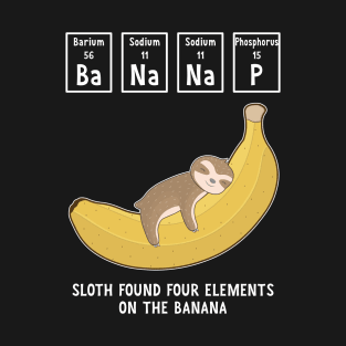 Banana Nap, Cute Baby Sloth Sleeping On The Banana T-Shirt