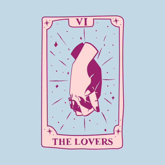 Lovers Tarot Card by Moshi Moshi Designs