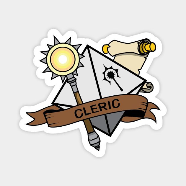 Cleric Class (Dungeons and Dragons) Magnet by Alouna