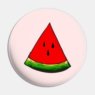 Triangular piece of watermelon Pin