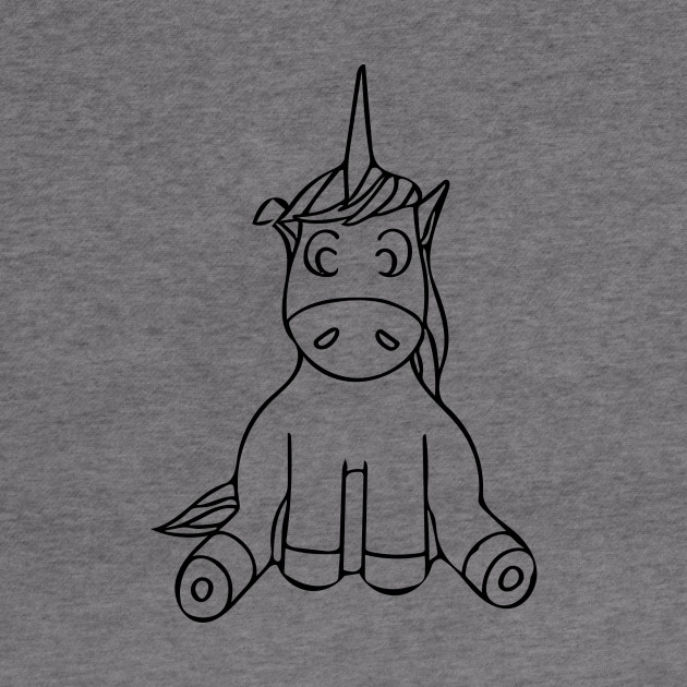Cute Unicorn Sitting Down Unicorns Hoodie Teepublic