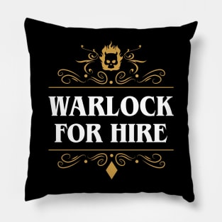 Warlock For Hire Pillow