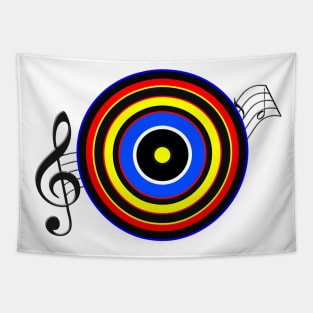 Music Disk Movies Art Design Tapestry