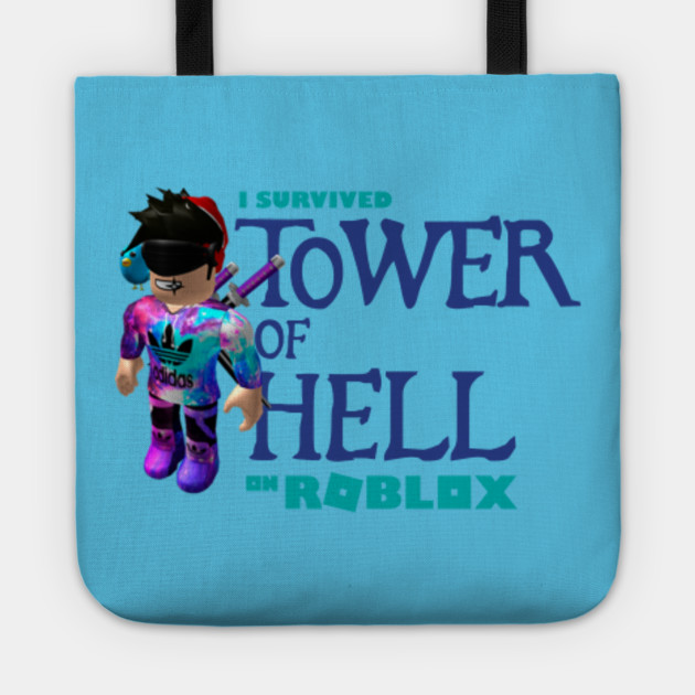 Tower Of Hell Roblox Tote Teepublic - tower of hell roblox logo