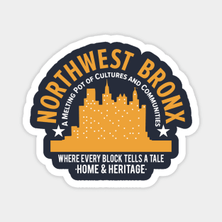 Northwest Bronx Skyline - A Tapestry of Home and Heritage Magnet