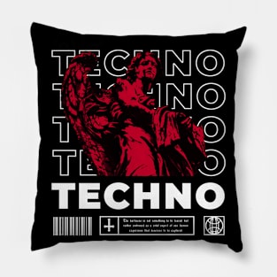 Rave Angel Techno Hardtechno Pillow