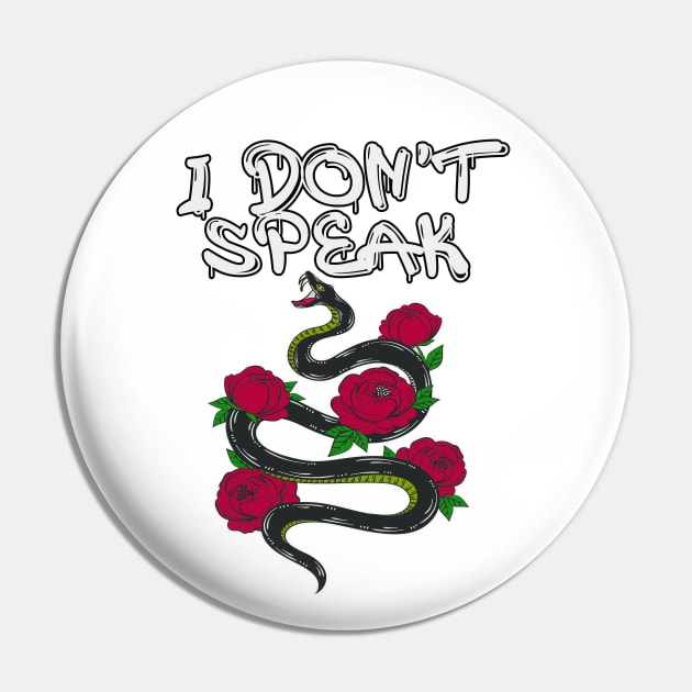 I don't speak snake Pin by By Diane Maclaine