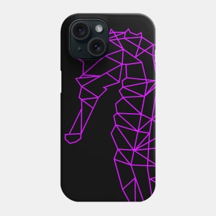 seahorse outline design Phone Case