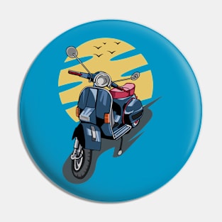 Vespa Addict Pin