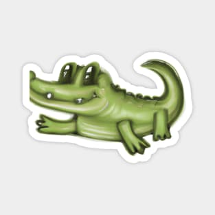 Cute Alligator Drawing Magnet