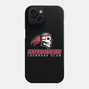 Gates Of Fire Lacrosse Club Red Logo Phone Case