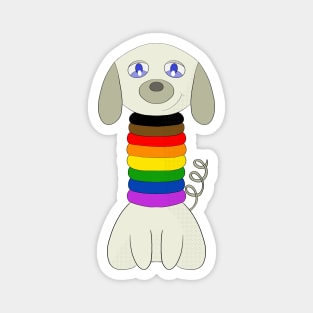 Rainbow puppy Magnet