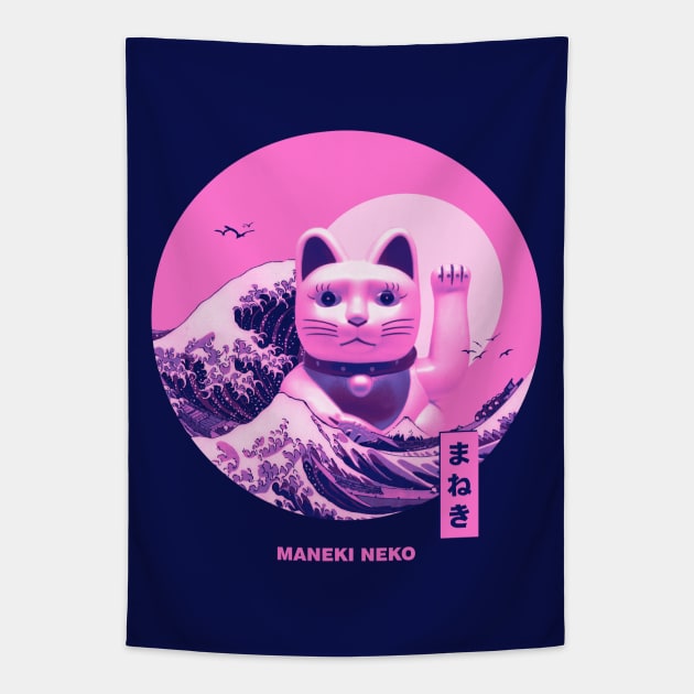 Maneki Neko Tapestry by mrcatguys