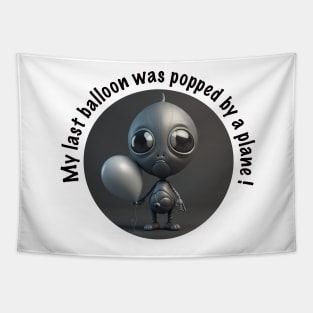 UFO Alien and balloon Tapestry