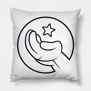 DELINDA ARTS COOL LIGHT LOGO T-Shirt Pillow