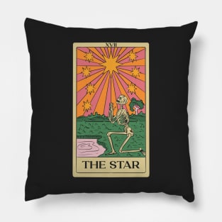 The Star Vintage Tarot Card Pillow