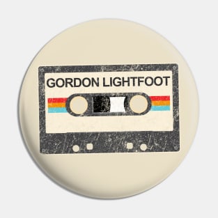 kurniamarga vintage cassette tape Gordon Lightfoot Pin