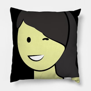 woman with Adam's apple Pillow