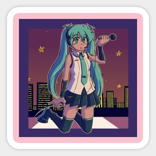 aesthetic preppy anime dance girls Sticker for Sale by IllustrataPower