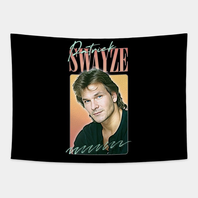 Patrick Swayze •  • Retro Graphic Design Tapestry by DankFutura