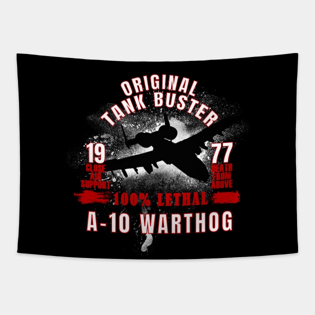 A10 Warthog Tapestry by 461VeteranClothingCo