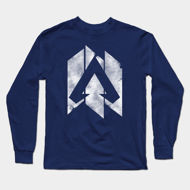 Apex Legends Banner Logo Distressed White Apex Legends T Shirt Manches Longues Teepublic Fr