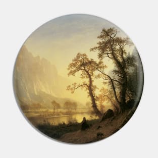 Sunrise, Yosemite Valley by Albert Bierstadt Pin